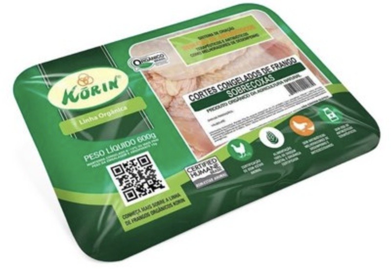 Sobrecoxa orgânica cong bdj 600g