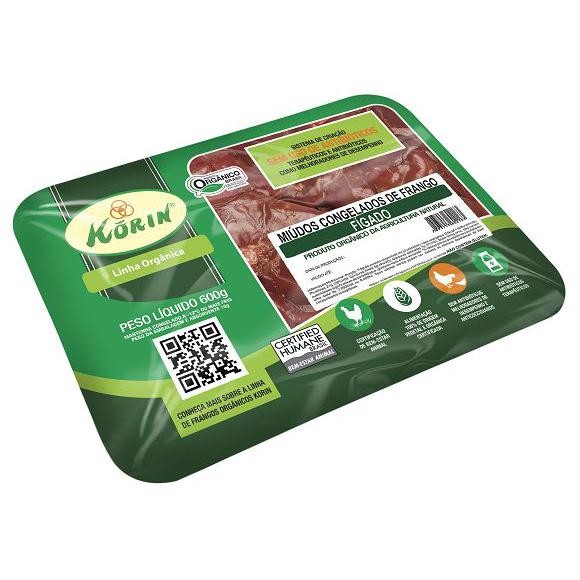 Fígado Orgânico frango bdj 600g