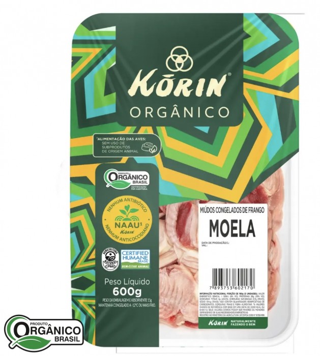 Moela de Frango Orgânico bdj 600g