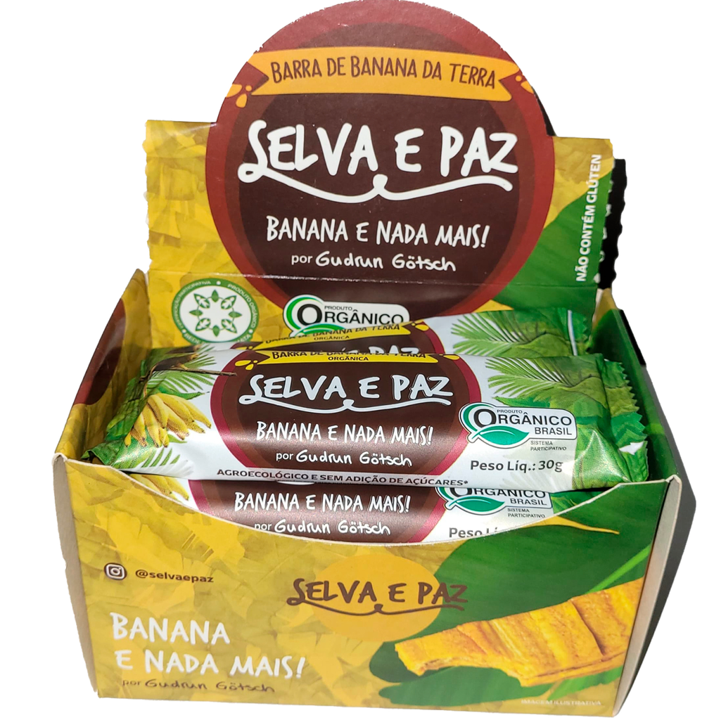 Barra de frutas Banana da terra 30 g