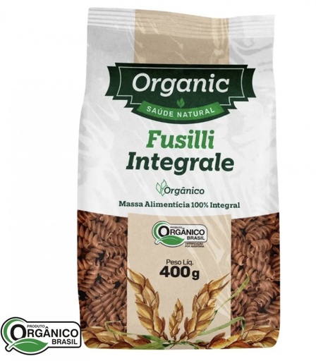 Massa Organic Fusilli Integrale 400g